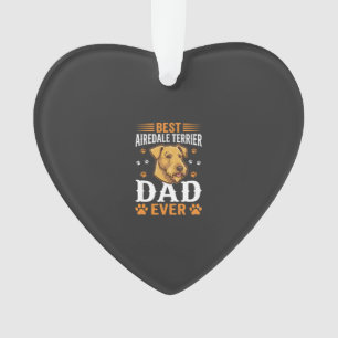 Beste Airedale Terrier Vader Ooit Hond Liefhebber Ornament