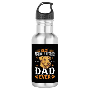 Beste Airedale Terrier Vader Ooit Hond Liefhebber Waterfles
