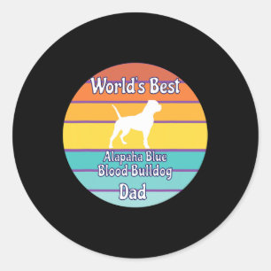 Beste Alapaha Blue Blood Bulldog Pap Ronde Sticker