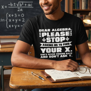 Beste Algebra Grappig Wiskunde Leraar Cadeau T-shirt