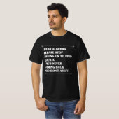 Beste Algebra Grappige Wiskunde Citaat T-shirt (Voorkant volledig)