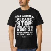 Beste Algebra Grappige Wiskunde Humor T-shirt (Voorkant)