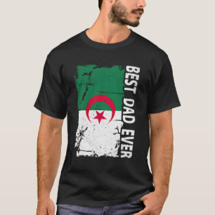 Beste Algerijnse vader ooit Vaderdag Algerije Vlag T-shirt
