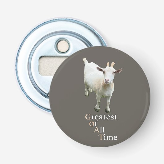 Beste aller tijden Geit Button Flesopener (Voorkant)