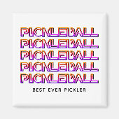 Beste Aller Tijden Pickler PICKLEBALL Magneet (Voorkant)