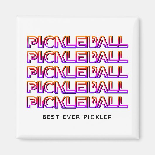 Beste Aller Tijden Pickler PICKLEBALL Magneet (Voorkant)
