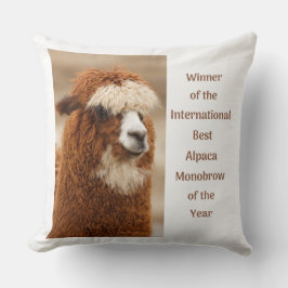 Beste Alpaca Monowenkbrauw Kussen