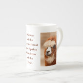 Beste Alpaca Monowenkbrauw Porselein Kop (Voorkant rechts)