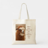 Beste Alpaca Monowenkbrauw Tote Bag (Achterkant)