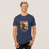 Beste Alpaca Monowenkbrauw Tri-Blend Shirt (Voorkant volledig)