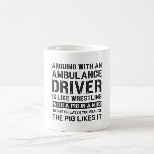 Beste Ambulance Driver Paramedic Emergency Funny Koffiemok (Center)