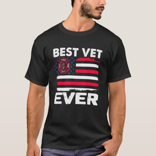 Beste Amerikaanse brandweerman ooit T-shirt (Voorkant)