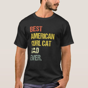 Beste Amerikaanse Curl Kat Vader Heren T-shirt