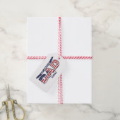 Beste Amerikaanse papa ooit Cadeaulabel (Met Touw)