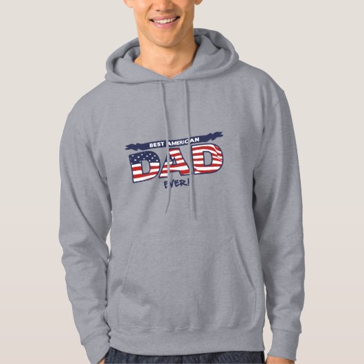 Beste Amerikaanse papa ooit Hoodie (Voorkant)