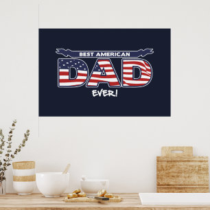 Beste Amerikaanse papa ooit Poster