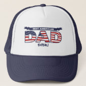 Beste Amerikaanse papa ooit Trucker Pet (Voorkant)