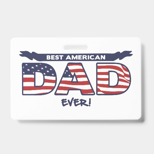 Beste Amerikaanse vader ooit Badge (Voorzijde)