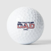 Beste Amerikaanse vader ooit Golfballen (Voorkant)