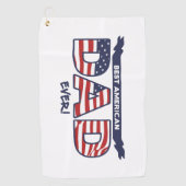 Beste Amerikaanse vader ooit Golfhanddoek (Voorkant)