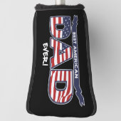 Beste Amerikaanse vader ooit Golfheadcover (Draai 90)