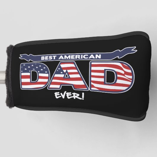 Beste Amerikaanse vader ooit Golfheadcover (Voorkant)