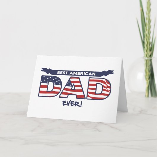 Beste Amerikaanse vader ooit Kaart (Voorkant)