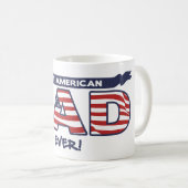 Beste Amerikaanse vader ooit Koffiemok (Voorkant rechts)