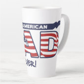 Beste Amerikaanse vader ooit Latte Mok (Rechterhoek)