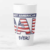 Beste Amerikaanse vader ooit Latte Mok (Voorkant)