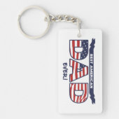 Beste Amerikaanse vader ooit Sleutelhanger (Voorkant)