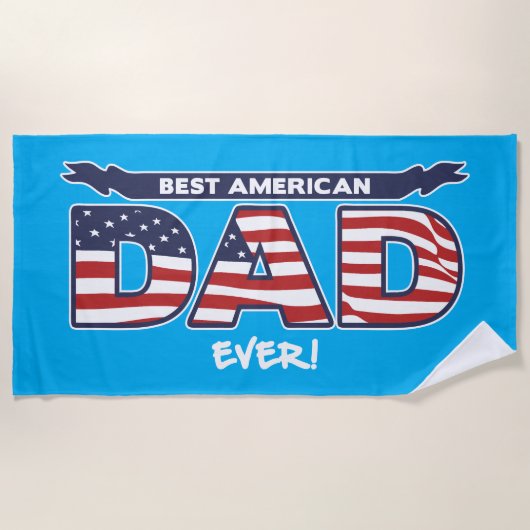 Beste Amerikaanse vader ooit Strandlaken (Voorkant)