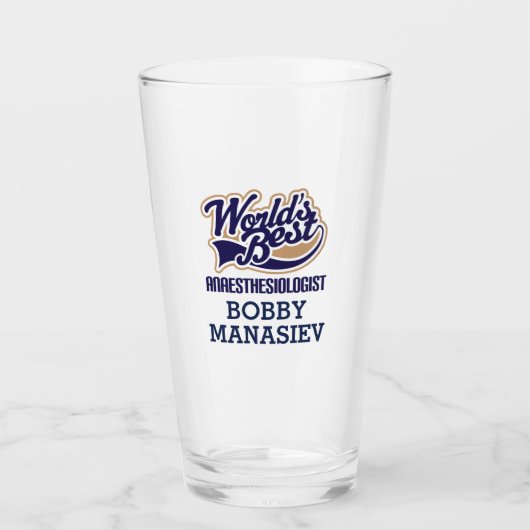 Beste anesthesioloog glas (Voorkant)