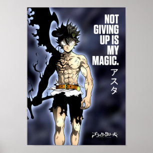 Beste Anime citeert over het niet opgeven Poster