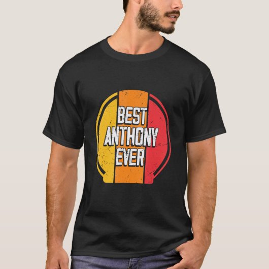 Beste Anthony ooit Funny Anthony Naam T-shirt (Voorkant)