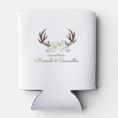 Beste Antler Rustic Wedding Blikjeskoeler (Achterkant)