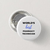 Beste apotheker 2 ter wereld ronde button 3,2 cm (Voorkant /achterkant)