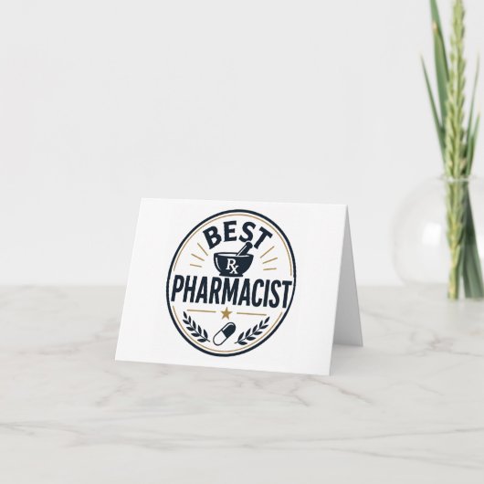 Beste Apotheker Bedankkaart (Voorkant)