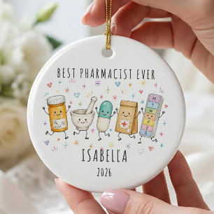 Beste Apotheker Ooit Gepersonaliseerde Ornament