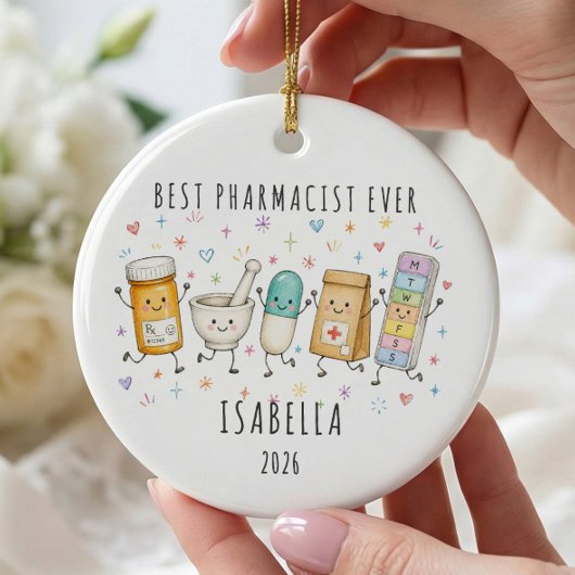 Beste Apotheker Ooit Gepersonaliseerde Ornament