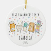 Beste Apotheker Ooit Gepersonaliseerde Ornament (Voorkant)