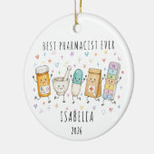 Beste Apotheker Ooit Gepersonaliseerde Ornament (Links)