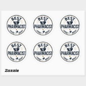 Beste Apotheker Ronde Sticker (Vel)