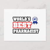 Beste apotheker ter wereld briefkaart (Voorkant)