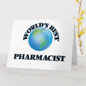 Beste apotheker ter wereld kaart (Gele Bloem)