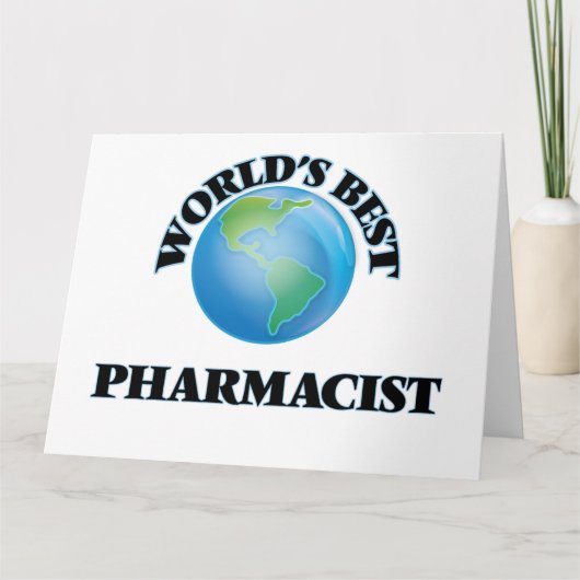 Beste apotheker ter wereld kaart (Voorkant)