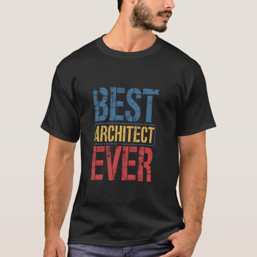 Beste architect analist ooit collega echtgenoot ec t-shirt (Voorkant)