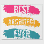 Beste architect ooit cadeaupapier (Vlak)