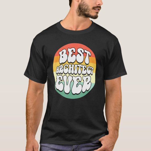 Beste architect ooit Constructor Geweldig Schattig T-shirt (Voorkant)