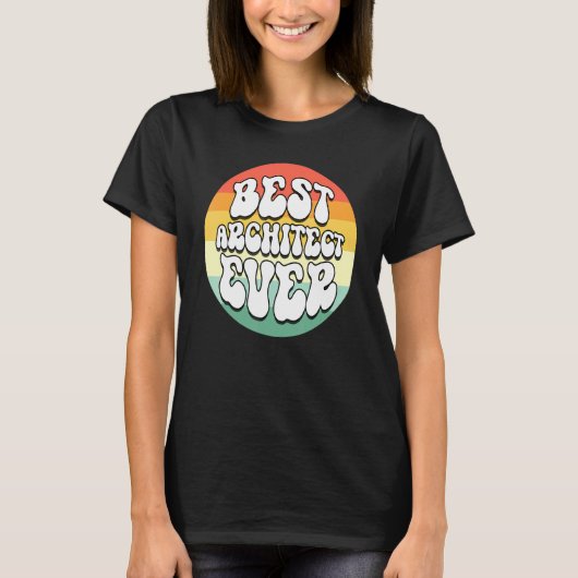 Beste architect ooit Constructor Geweldig Schattig T-shirt (Voorkant)